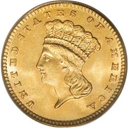 1888 G$1 MS66 PCGS. Intense frosty luster radiates fro