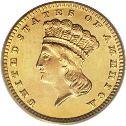 1881 G$1 PR64 PCGS. Only 87 proofs were struck out of