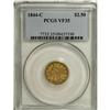 Image 1 : 1844-C $2 1/2 VF35 PCGS. Variety 6-E, the only known d