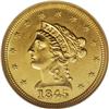Image 1 : 1845 $2 1/2 MS63 NGC. The 1845 is available by the sta
