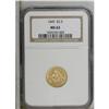 Image 3 : 1845 $2 1/2 MS63 NGC. The 1845 is available by the sta