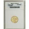1849 $2 1/2 --Cleaned--ANACS. MS60 Details.