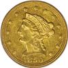 Image 1 : 1850-C $2 1/2 AU50 PCGS. Most 1850-C quarter eagles ha