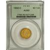 Image 3 : 1850-C $2 1/2 AU50 PCGS. Most 1850-C quarter eagles ha