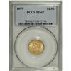 Image 3 : 1897 $2 1/2 MS67 PCGS. This exactingly struck and lust