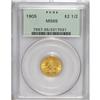 Image 3 : 1905 $2 1/2 MS65 PCGS. Well struck with dynamic luster
