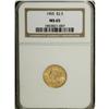 Image 1 : 1905 $2 1/2 MS65 NGC. This dazzlingly bright Gem exhib