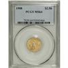 Image 1 : 1908 $2 1/2 MS64 PCGS. Bright, yellow-gold color and h