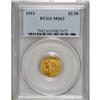 Image 1 : 1911 $2 1/2 MS63 PCGS. Fully struck, the yellow-gold s