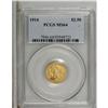 Image 3 : 1914 $2 1/2 MS64 PCGS. Bright luster emanates from bot