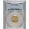 Image 1 : 1925-D $2 1/2 MS64 PCGS. This yellow-gold Choice examp