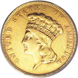 1854-O $3 XF45 PCGS. This was the only three dollar go