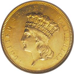 1854-O $3 --Improperly Cleaned--NCS. AU Details. It is