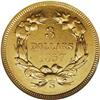 Image 2 : 1857-S $3 AU53 NGC. Despite a production of only 14,00