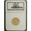 Image 3 : 1859 $3 AU55 NGC. This attractive Choice AU example di