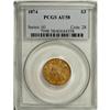 Image 1 : 1874 $3 AU58 PCGS. The 1854, 1874, and 1878 three doll