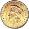 Image 1 : 1874 $3 MS64 PCGS. The 1874 three dollar piece is rela