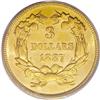 Image 2 : 1887 $3 MS63 PCGS. Although its mintage of 6,000 piece