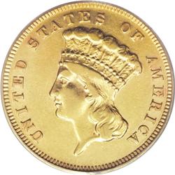 1882 $3 PR53 PCGS. As was the case with proof issues o