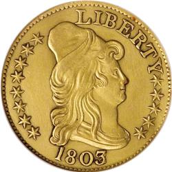 1803/2 $5 --Tooled, Cleaned--ANACS. AU50 Details. Breen