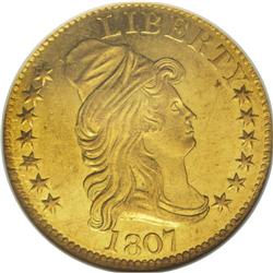 1807 $5 Bust Right--Cleaned--ANACS. AU55 Details. Smal