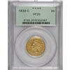 Image 1 : 1839-C $5 VF20 PCGS. Variety 1-A. The 1839-C five doll