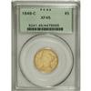 Image 3 : 1849-C $5 XF45 PCGS. Variety 12-F, Die State I. On var