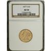 Image 3 : 1877-S $5 AU50 NGC. A low mintage/low availability S-m