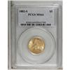 Image 1 : 1882-S $5 MS64 PCGS. Broad shelf doubling occurs on th