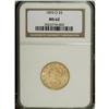 Image 1 : 1893-O $5 MS62 NGC. A lustrous and evenly struck repre