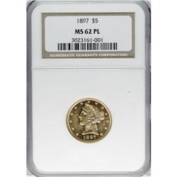 1897 $5 MS62 Prooflike NGC. The Mint in 1897 struck 86