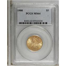 1900 $5 MS64 PCGS. With slightly over 1.4 million piec