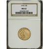 Image 3 : 1910 $5 MS63 NGC. A carefully preserved and satiny exa