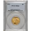 Image 3 : 1911 $5 MS64 PCGS. A precisely struck piece, about eve