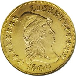 1800 $10 --Repaired, Cleaned--ANACS. XF40 Details. Bree