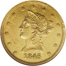 1845-O $10 AU53 NGC. The 1845-O is a better New Orlean
