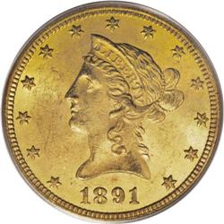 1891-CC $10 MS62 PCGS. While there is no such thing as