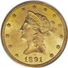 Image 1 : 1891-CC $10 MS62 PCGS. While there is no such thing as