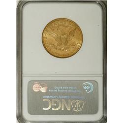 1895-O $10 MS62 NGC. A highly lustrous and well-define