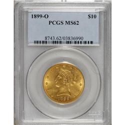 1899-O $10 MS62 PCGS.