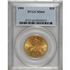 Image 1 : 1901 $10 MS64 PCGS. Satiny and boldly struck with love