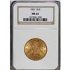 Image 1 : 1901 $10 MS64 NGC. A powerfully struck and consistentl