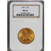 Image 1 : 1901 $10 MS64 NGC. Exquisite and original central peac