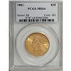 Image 1 : 1901 $10 MS64 PCGS. This exactingly struck and lustrou