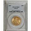 Image 1 : 1907 $10 MS64 PCGS. This pretty near-Gem has much to r