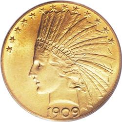 1909 $10 MS64 PCGS. The 1909 is a better date in Uncir