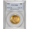 Image 3 : 1913 $10 MS64 PCGS. Beautiful apricot-gold patination