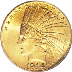 1914 $10 MS65 PCGS. This coin is well-deserving of it