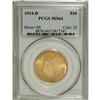 Image 3 : 1914-D $10 MS64 PCGS. A deeply lustrous example of thi