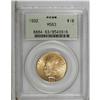 1932 $10 MS63 PCGS. Orange and green-gold alternate ac
